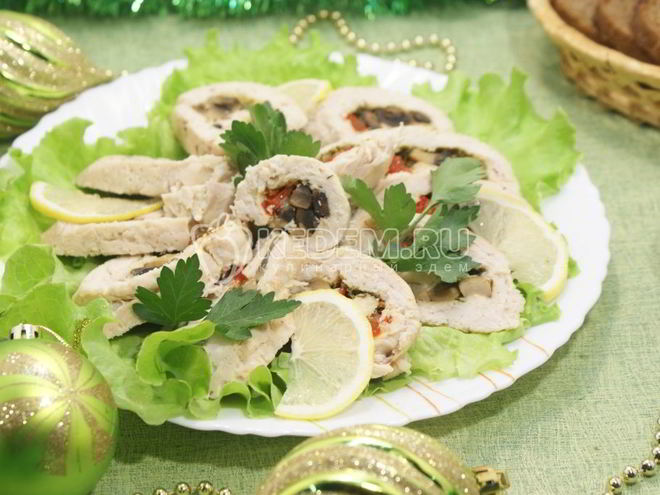 Рецепт куриного рулета