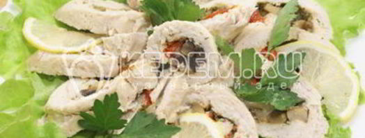куриный рулет. Шаг 9
