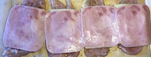 куриные рулеты с ветчиной и сыром. Шаг 3