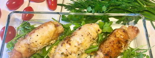 куриные рулеты с ветчиной и сыром. Шаг 5