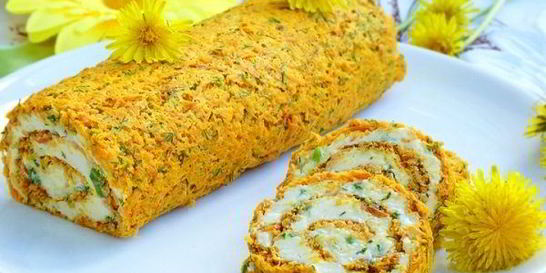 Морковный рулет