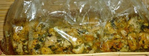 мраморный рулет из курицы. Шаг 11