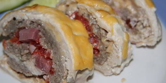 Мясной рулет Мозайка