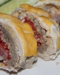 Мясной рулет Мозайка