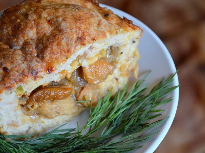 Рецепт мясного рулета с белыми грибами