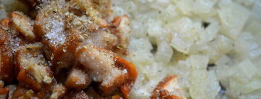 мясной рулет с белыми грибами. Шаг 3