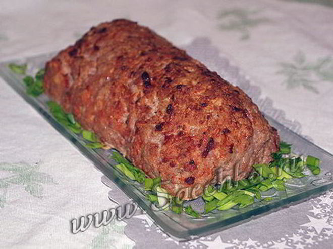 Рецепт мясного рулета