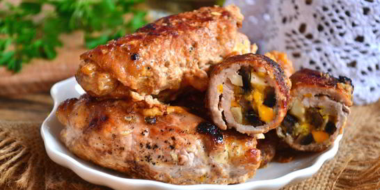 Мясные рулетики к праздничному столу