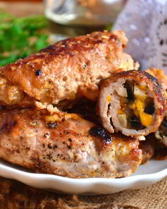 Мясные рулетики к праздничному столу