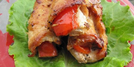 Мясные рулетики с начинкой