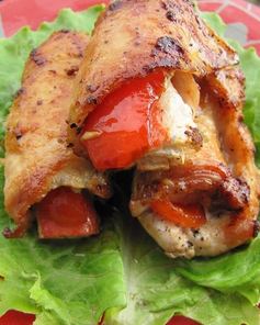 Мясные рулетики с начинкой