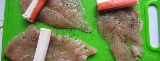 мясные рулетики с начинкой. Шаг 4