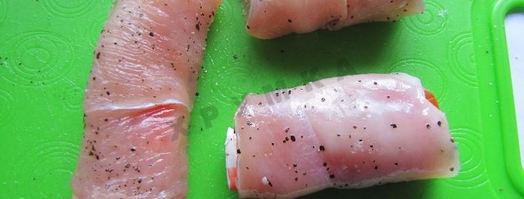 мясные рулетики с начинкой. Шаг 6