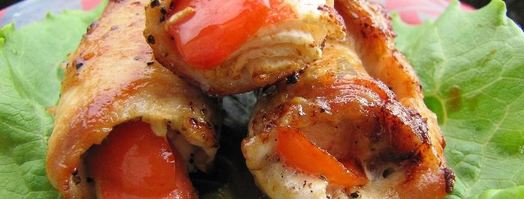 мясные рулетики с начинкой. Шаг 10