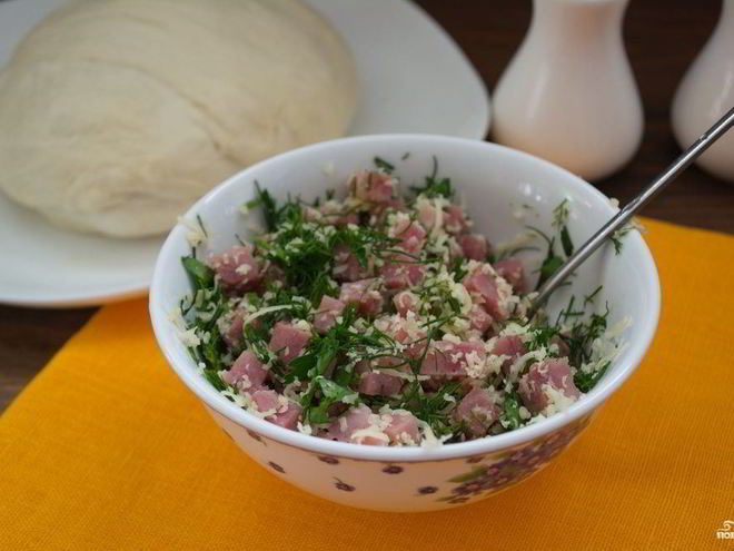 Рецепт начинки для рулета из ветчины