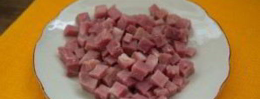 начинка для рулета из ветчины. Шаг 2