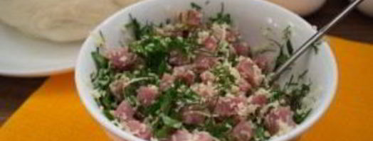 начинка для рулета из ветчины. Шаг 4