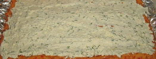 рулет из болгарского перца с творогом и зеленью. Шаг 7