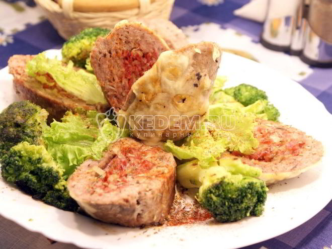 Рецепт рулета из фарша