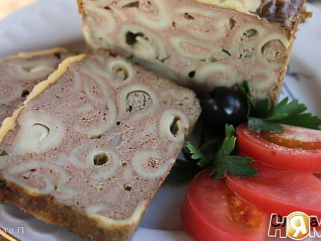 Рецепт рулета из куриной печени с макаронами