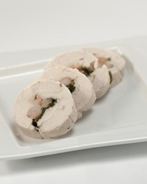 Рулет из курицы с креветками