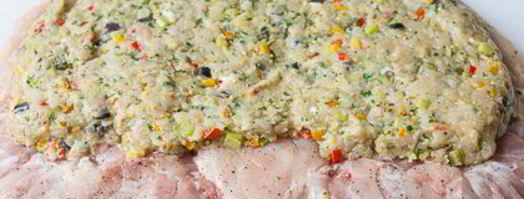 рулет из курицы с рататуем. Шаг 10