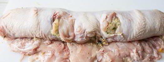 рулет из курицы с рататуем. Шаг 12