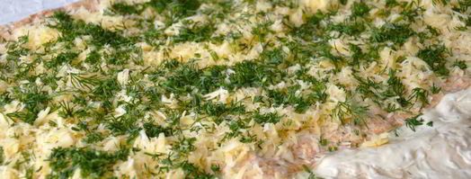 рулет из лаваша с грибами. Шаг 10