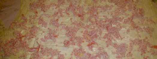 рулет из лаваша с икринкой. Шаг 2