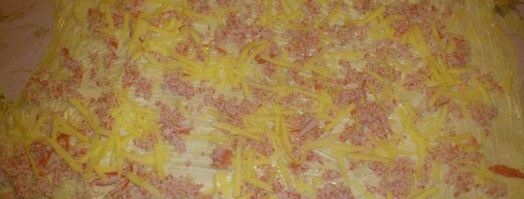 рулет из лаваша с икринкой. Шаг 3