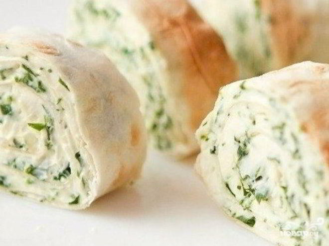 Рецепт рулета из лаваша с огурцом