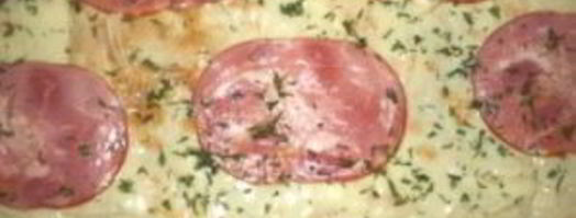 рулет из лаваша с ветчиной. Шаг 5