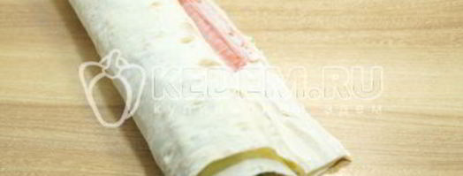 рулет из лаваша северное сияние. Шаг 4