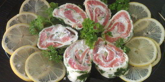 Рулет из лосося