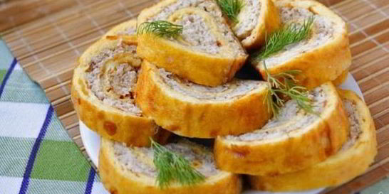 Рулет из мясного фарша