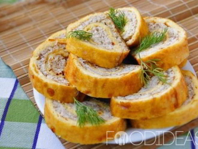 Рецепт рулета из мясного фарша