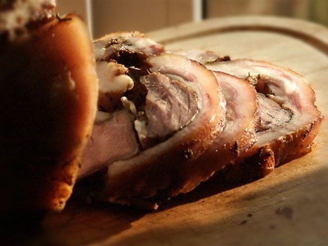 Рецепт рулета из свиной головы