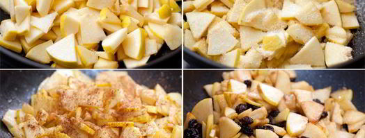 рулет из теста фило с айвой. Шаг 2