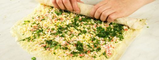 рулет крабовый. Шаг 2