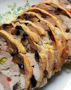 Рулет куриный с грибами