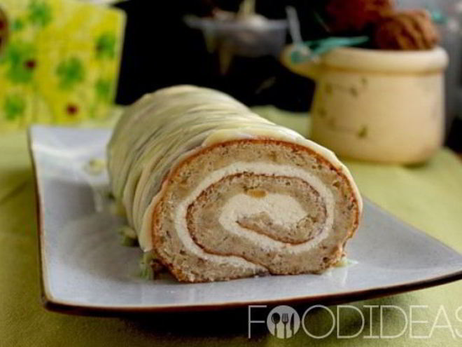 Рецепт рулета с творогом