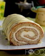 Рулет с творогом