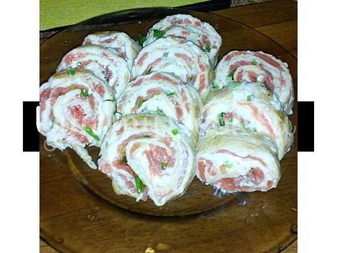 Рецепт рулета сливочного с форелью