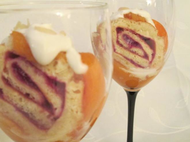 Рецепт рулета в бокалах