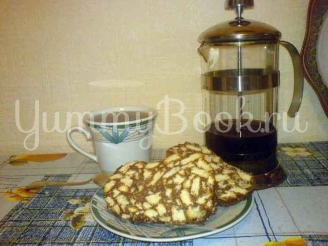 Рецепт рулетика шоколадного к чаю