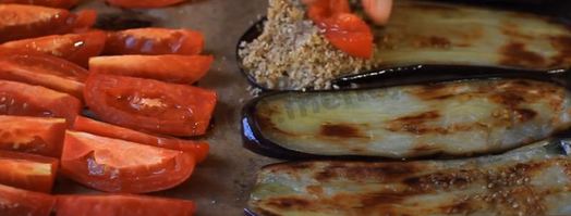 рулетики из баклажанов с грецкими орехами. Шаг 9