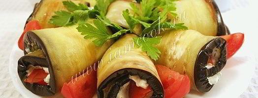 рулетики из баклажанов с помидорами и сыром фета. Шаг 8