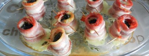 рулетики из бекона с черносливом. Шаг 4