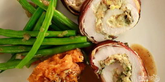 Рулетики из индейки