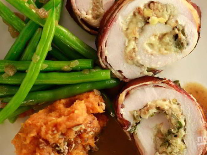 Рецепт рулетиков из индейки